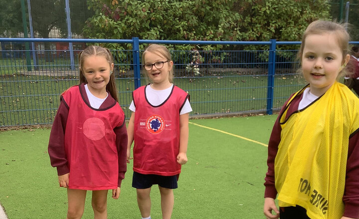 Image of Jag Tag Fun! This morning in PE we have been playing Pirates and Treasure. The children had to steal the treasure from the defenders and take it back to their ship. The children learnt the tackling skill and showed great teamwork.