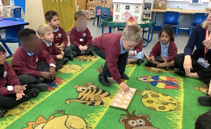 Image of We introduced taking away in maths today.