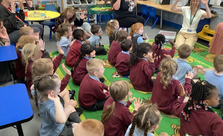 Image of It is Deaf Awareness Week this week. We had some visitors from Deaf Village Northwest in to teach us some sign language and explain to us what it is like to be deaf.