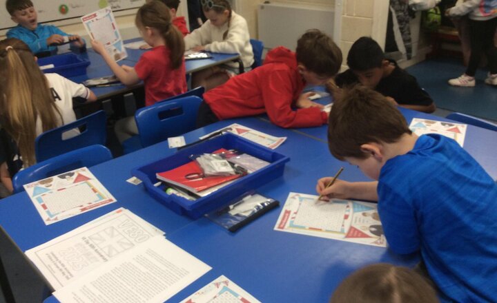 Image of Starting our day with some VE Day activities.