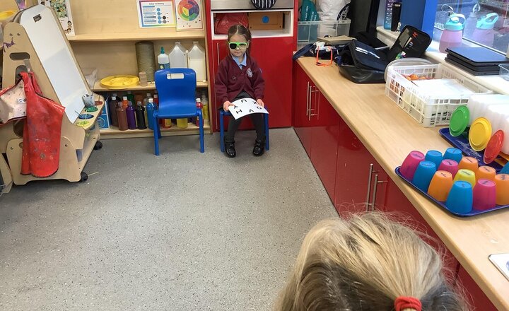 Image of We had our eyes tested in Reception today. Please check your child’s book bag for a letter regarding this.