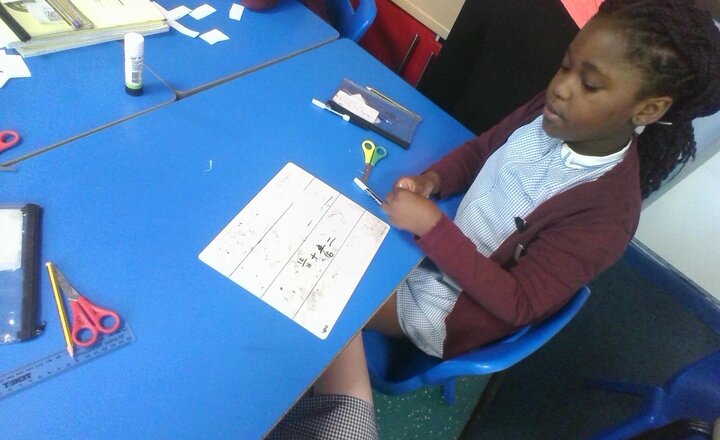 Image of This morning in maths we have been looking at fractions. We have learnt what a fraction is and how to add and subtract fractions from each other and from a whole.