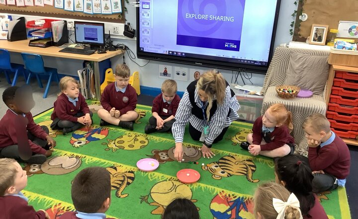 Image of Exploring sharing in maths.