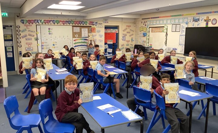 Image of We are looking forward to reading our new books at home that we received today at the Literature Festival. Thank you Christina Gabbitas.