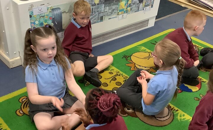 Image of Today in Maths, we focused on counting in 5s. The children were excellent, working hard with various equipment and talk partners to support their understanding.
