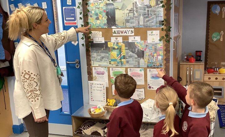 Image of Our RE unit is- Why are we all different and special?  We started our work on this today by learning all about God's creation.