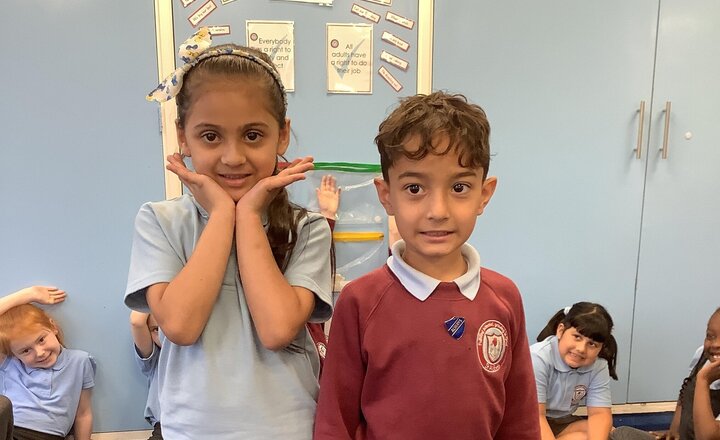Image of Our PSHE topic this term is 'Me and my Relationships' this week we have looked at different emotions and how people represent that feeling. We used role play to help our understanding. Year 2 you are great performers, well done!