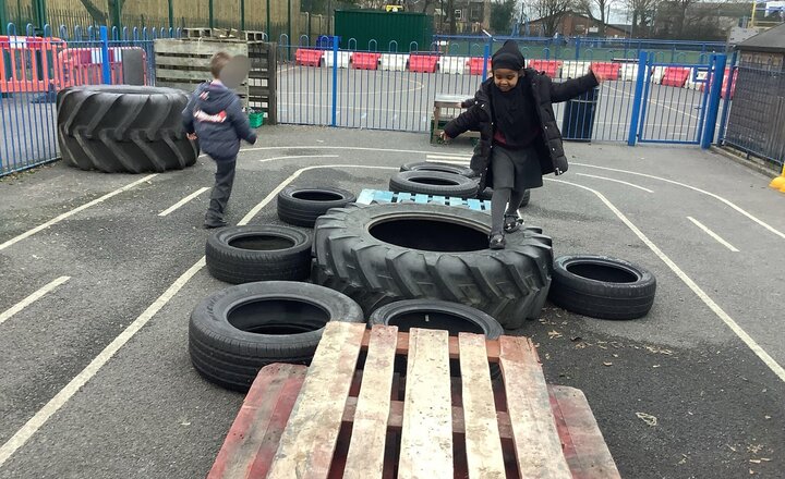 Image of Our outdoor area has had a revamp. We now have more opportunities to work on our gross motor skills.