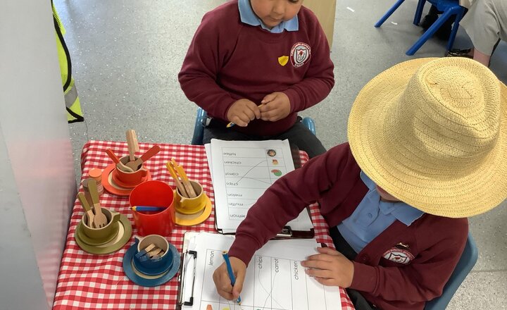 Image of Great reading and writing in provision.