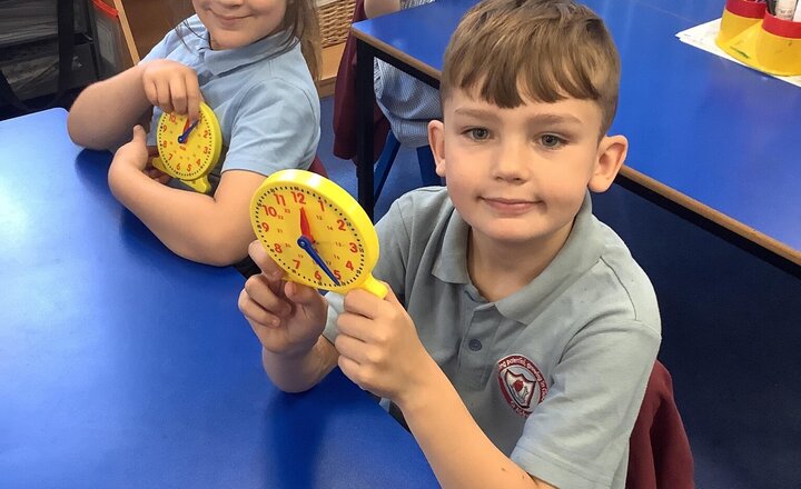 Image of We have been learning about Time in Maths. We would really appreciate your support in helping them to learn this life skill at home.