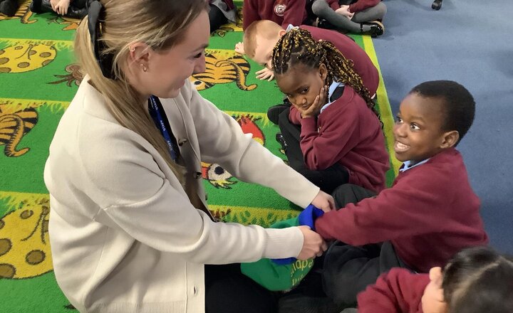 Image of In Science this week, we started by recapping the names of some of our body parts by signing heads, shoulders, knees and toes. We then learnt all about our senses! It was great fun and we got to smell, taste, touch, hear and see various things!