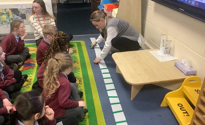 Image of We have started our new topic in History, The Great Fire of London! We have looked at a timeline using toilet roll, to show us how long ago it really was. We then looked at some new vocabulary that we can use throughout the topic!