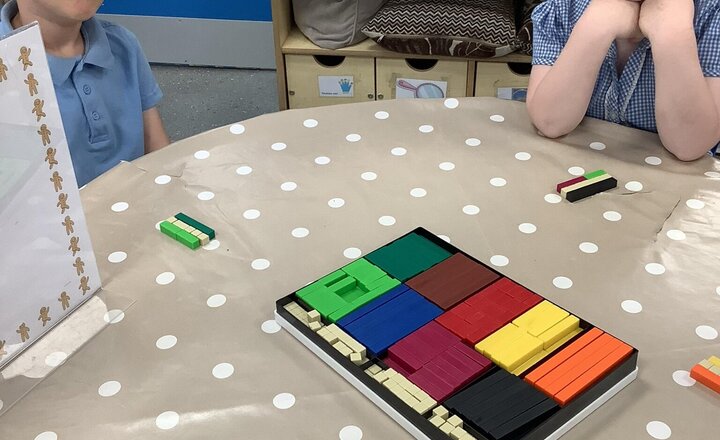 Image of Exploring the Cuisenaire rods.