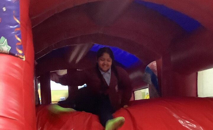 Image of Our bouncy castle treat today was a huge hit with the children. Year 5 had an absolute blast!