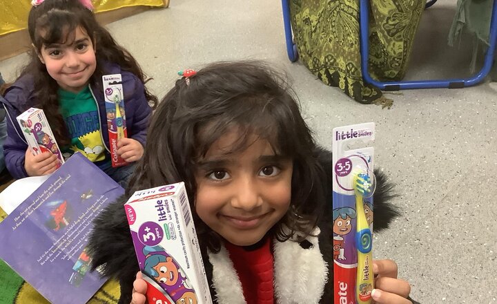 Image of All of your children have been given a new tooth brush and some tooth paste today. Please ensure your child brushes their teeth for 2 minutes in the morning and for 2 minutes in the evening.