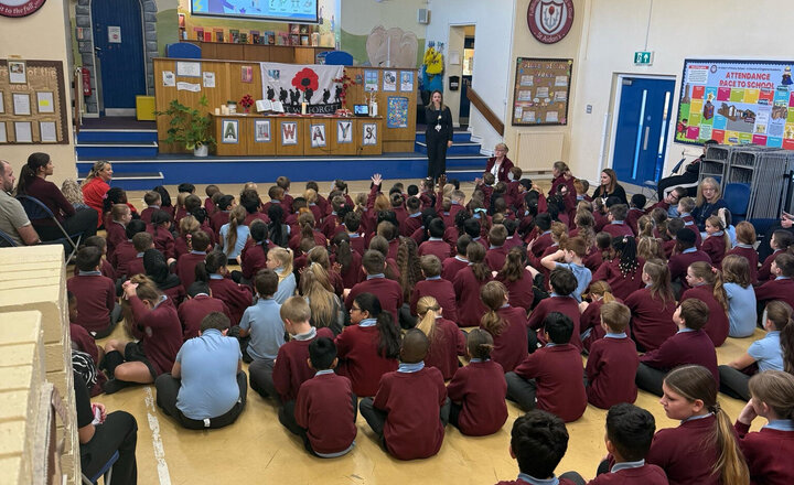 Image of What a great start to our week this week and a huge thank you to Miss Cornall who lead this mornings worship on anti bullying. Ask your child at home about how they can be proactive in dealing with bullying if they see it happening.