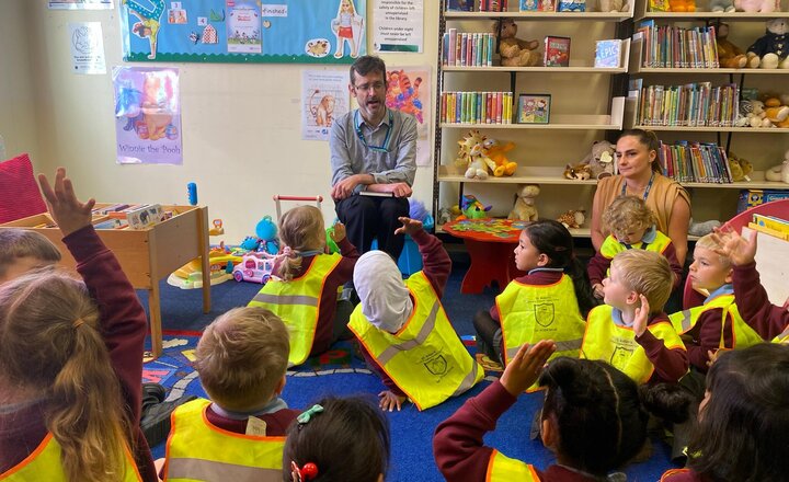 Image of We loved our first visit to Mill Hill Library today. They will all bring home a registration form tomorrow. Please fill it in and then we can get them all their own Library card.