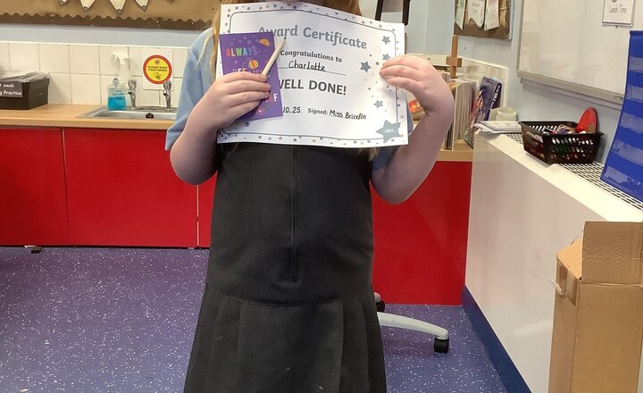 Image of This week our reader of the week in Year 2 is Charlotte!