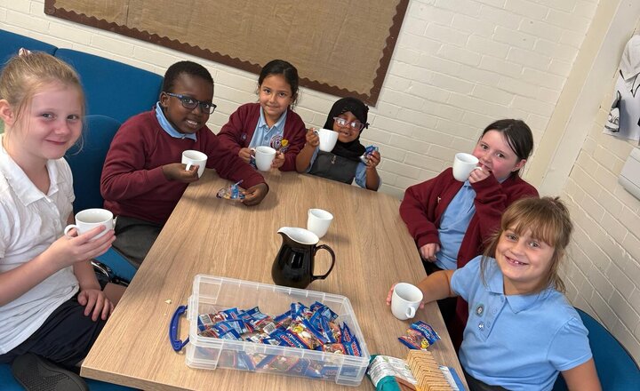 Image of Our VIPs have had their treat this afternoon. A hot chocolate with a biscuit or little pack of sweets. What better way to celebrate how these children have flourished this week.