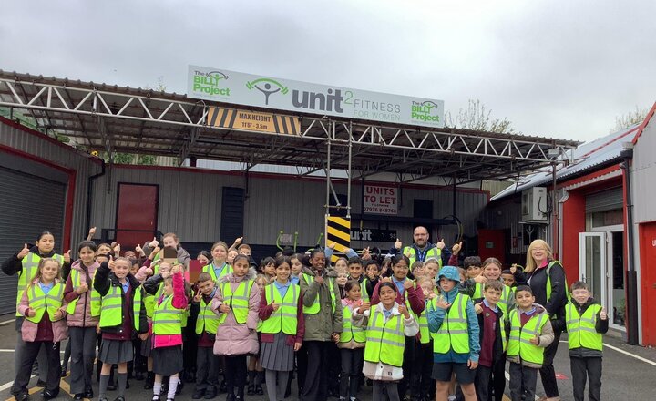 Image of Year 3 and Year 6 have been busy this morning walking to deliver our Harvest donations to The Billy Project - well done everyone for showing our Values in Practice.