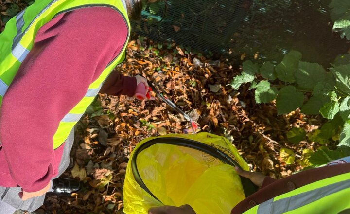 Image of What a brilliant job by St Aidans Ambassadors, we’ve been out litter picking in the local park. Keeping God’s world safe.