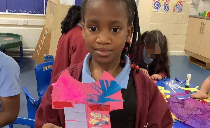 Image of Messy Church Club! Today we have enjoyed learning all about Joseph and his technicolour dreamcoat! We created our very own dreams coats using a variety of colours! Well done everyone!