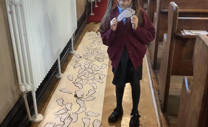 Image of Year 2 Prayer Experience Day at Church.  The children had a wonderful time reflecting on the a Christmas Story and engaging in all the activities. A big thank you to Rev Alice and the Worship Team for organising such a special event!