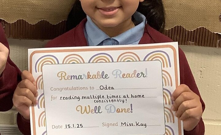 Image of Year 1's Reader of the Week - 15.1.26