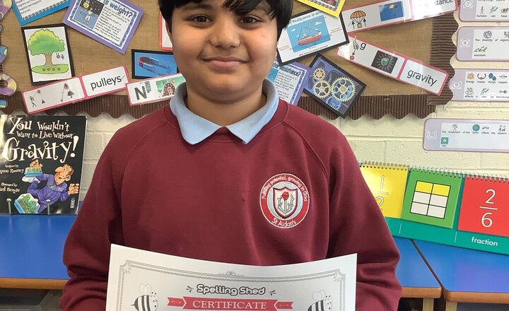 Image of Huge congratulations to Hammad, Year 5's Speller of the Week! 