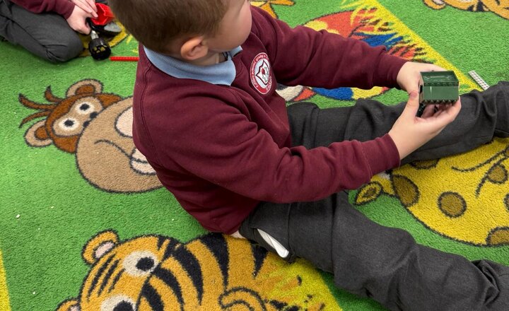 Image of We’re getting creative in Lego club. Building our own homes and houses.