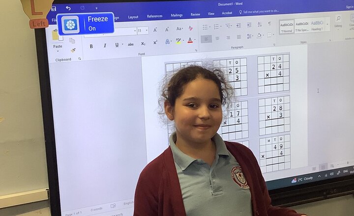 Image of This weeks super reader is lolita.  Her love of reading is wonderful. 