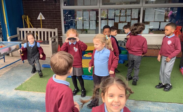 Image of In RE we have been learning about Stories Jesus Told, the story we have been focusing on is ‘The Lost Sheep’. The children had to find the lost sheep that were outside and inside. They learnt that God is like a loving Shepherd who never gives up.