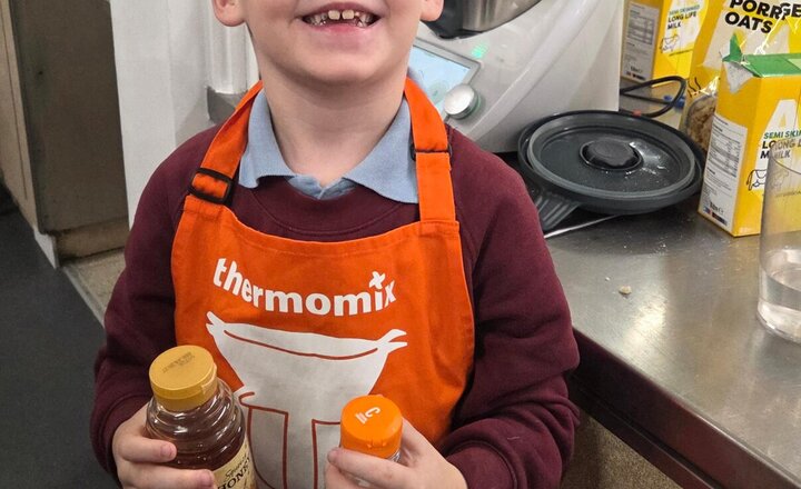 Image of Homemade Thermomix porridge at today’s Breakfast Club.