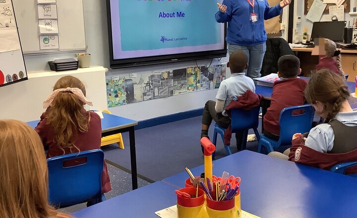 Image of Yesterday afternoon, we kicked off our 6-week Bounce Forward programme with Lyndsey from Lancashire Mind. She’ll be visiting every Monday to boost the children’s resilience and wellbeing, and we can't wait to see the positive impact on the class.