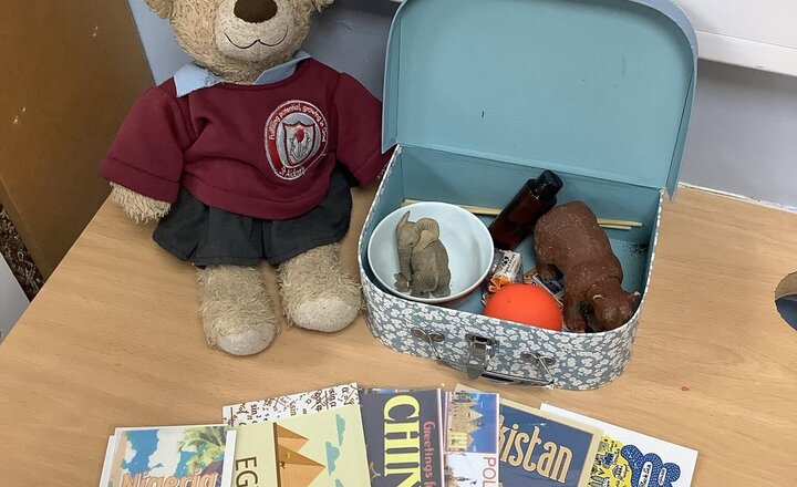 Image of Adrianna has come back from travelling around the world. She brought back some souvenirs for Reception to explore!