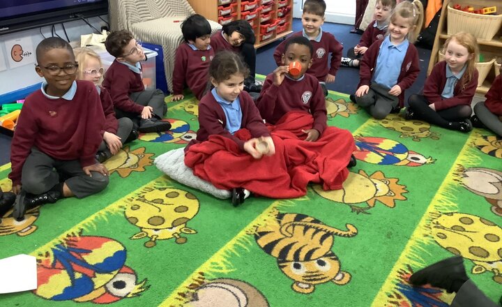 Image of In PSHE, we have been learning about how we can help our special people. We talked about who is in our families and making sure we are kind to our families. Asking if there is anything we can do to help out at home.