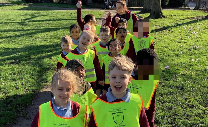 Image of Yesterday afternoon, enjoyed a Spring walk spotting buds, blossom, and new flowers—a big change from Winter! We even linked this to our RE topic, Easter, by hunting for signs of new life.