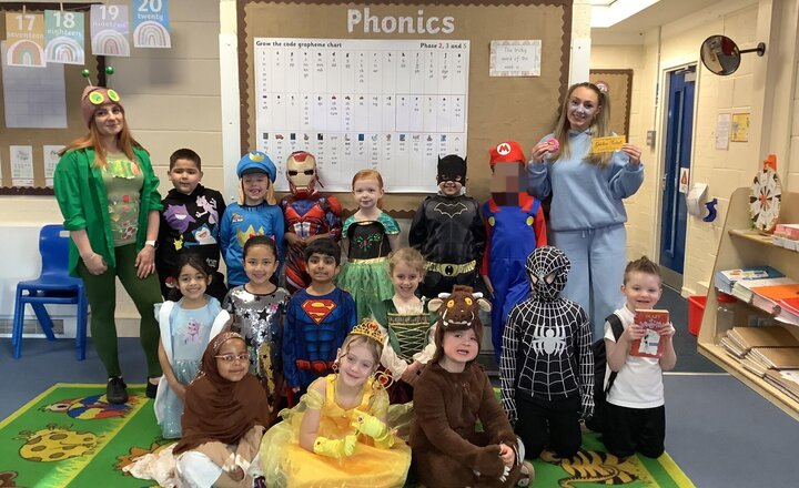 Image of Huge thanks for the incredible World Book Day costumes! The children looked fantastic and have had a brilliant day filled with book-themed fun and a shared love of reading.