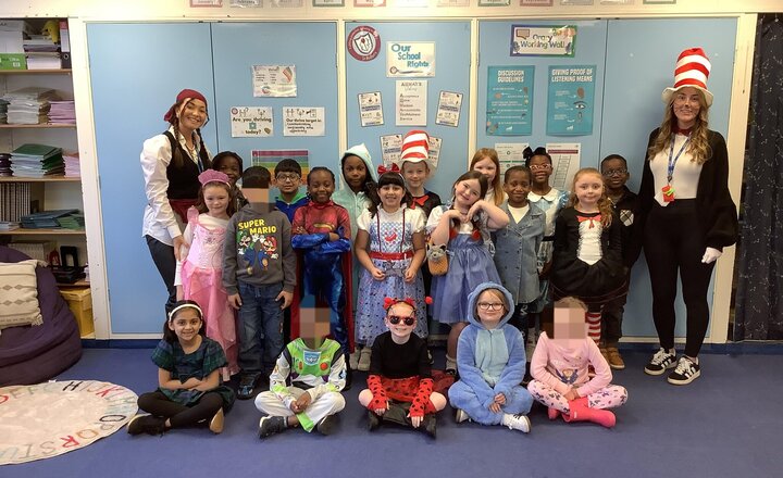 Image of What a brilliant World Book Day! Thank you for the amazing effort with costumes—the children looked superb. We’ve spent the day doing fun activities and celebrating our favourite stories!