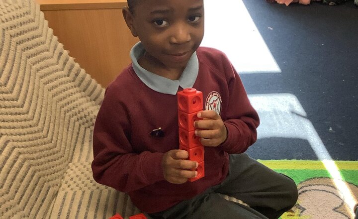 Image of In Maths, we have been learning about one more, one less and conceptual subitising to 10! Reception are also using their fantastic oracy skills too!