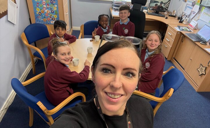 Image of This week these children have shown our Christian values so we celebrated with hot chocolate and biscuits. Well done to them!