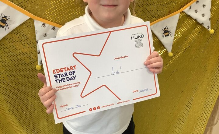 Image of Well done Ariah who was our PE star last week!