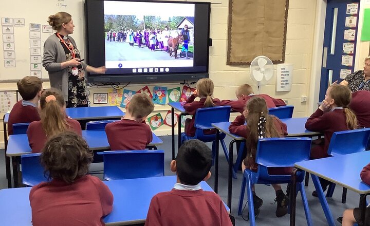 Image of Amazing to have Rev Alice in school today to talk to us about how Easter is a time for victory as well as sadness. We have some wonderful sticky knowledge to share.