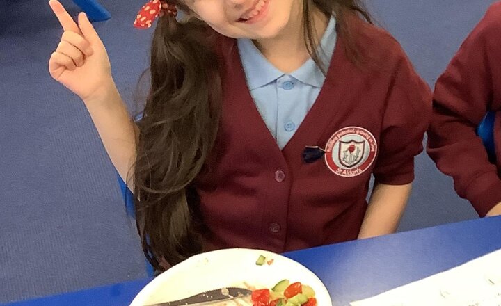 Image of The children demonstrated great focus and resilience this morning as they mastered peeling, grating, and cutting to create healthy salads. Please view our photos to see these talented master chefs and their impressive finished dishes.