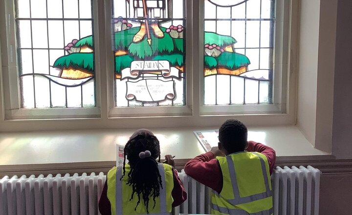 Image of Our RE topic is ‘Why is the Church a special place for Christians?’ This week, we explored the church to identify key objects and their symbolism. The children loved the matching challenge! Next, we’ll visit other faiths' places of worship.