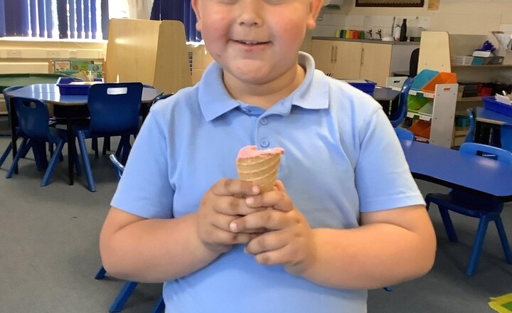 Image of Year 1 won last week’s attendance mystery prize! To celebrate, we enjoyed homemade strawberry ice cream in the sun. We’re still leading the race by being HEROes (Here, Every day, Ready, On time). Thank you to parents for your continued support.