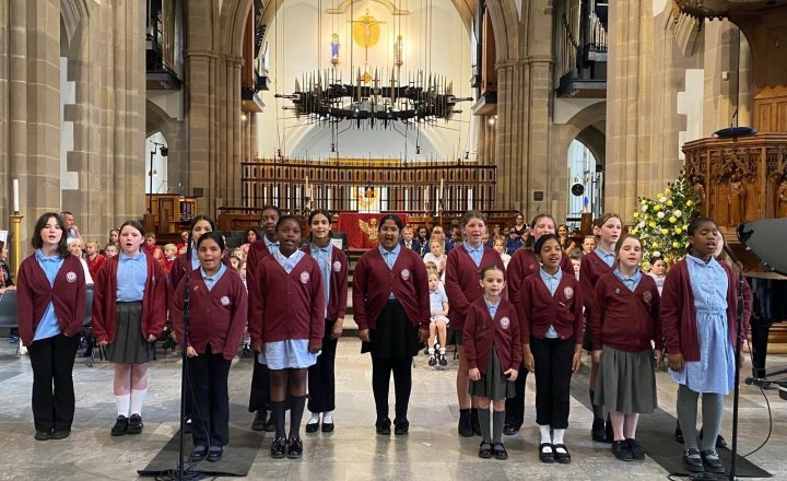 Image of Tonight our choir sang at Blackburn Cathedral. They represented school beautifully. For our Year 6’s, this was their last choir performance. Mrs Rey and I are very proud of you all 👏🏻