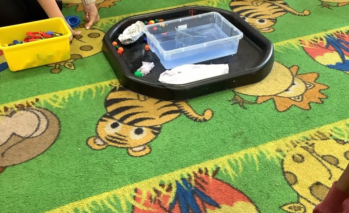 Image of In maths, we have learnt about how objects can stay afloat and how many marbles we can put on them, deepening our understanding.