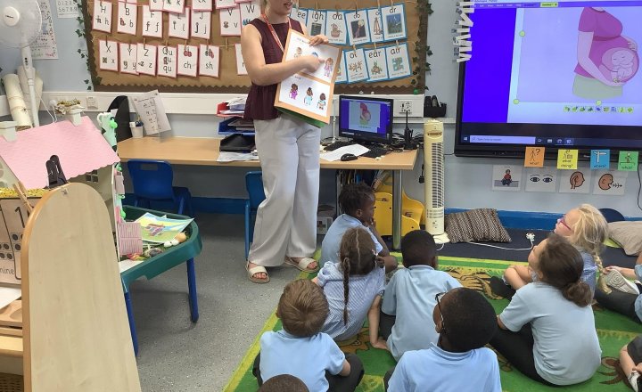 Image of In PSHE,  we have been learning about where babies come from. We also matched the mummy and baby animals together.