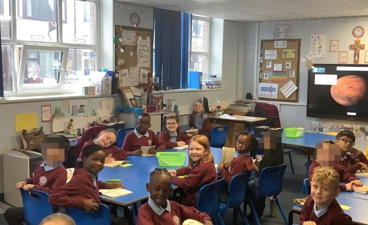 Image of Our new classroom, we are excited and ready to learn. 🌈